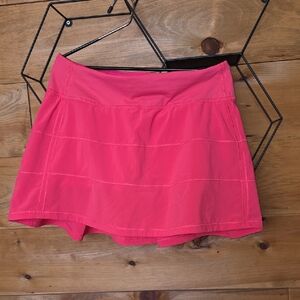 Lululemon Pace Rival Mid-Rise Skirt Size 6 Lip Gloss